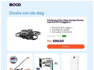 699,00 : DJI Avata 2 Pro-View Combo Drone met  DJI FPV Goggles 2