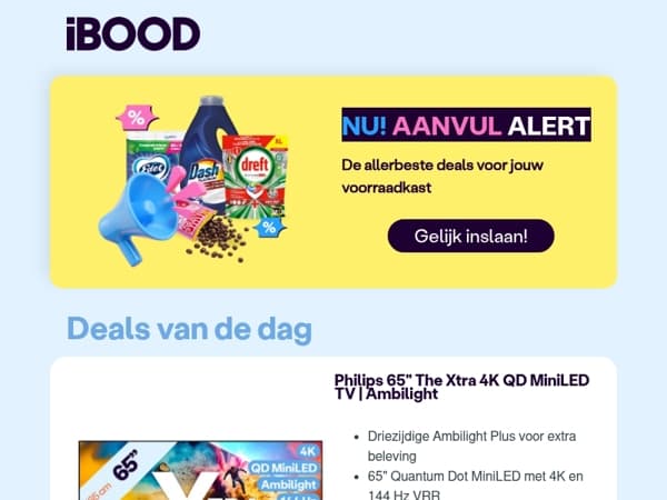 Nu: Philips 65" The Xtra 4K QD MiniLED TV | Ambilight voor 899,00
