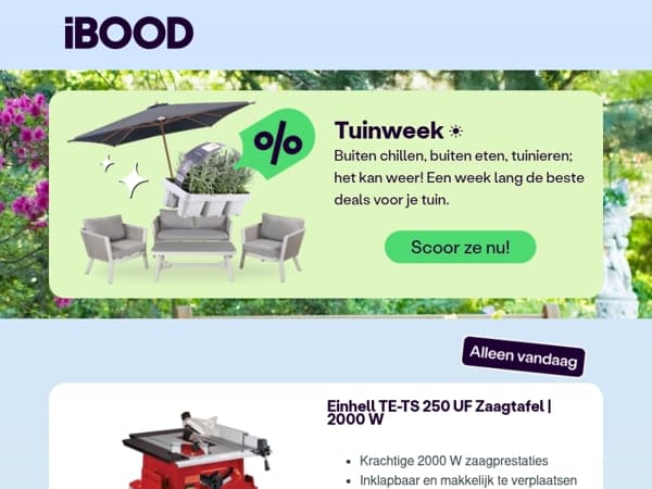 Nu: Einhell TE-TS 250 UF Zaagtafel | 2000 W voor 199,95