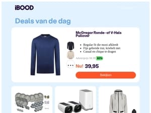 39,95 : McGregor Ronde- of V-Hals Pullover