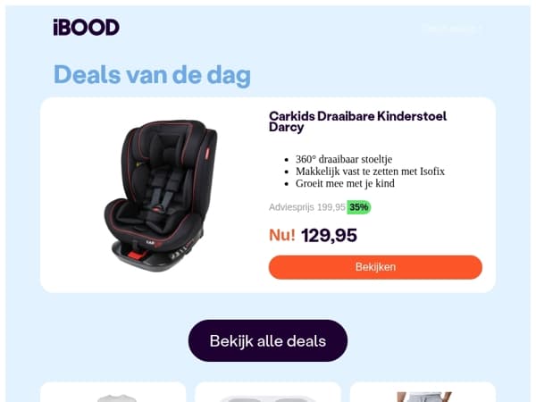 Nu: Carkids Draaibare Kinderstoel Darcy voor slechts 129,95 !