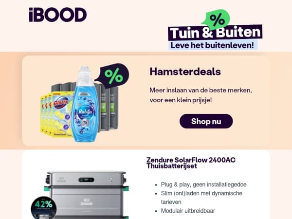 Nu: Zendure SolarFlow 2400AC Thuisbatterijset voor slechts 1.699,00 !