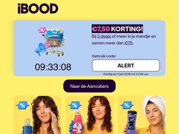 ❗️€7,50 korting met code "ALERT"