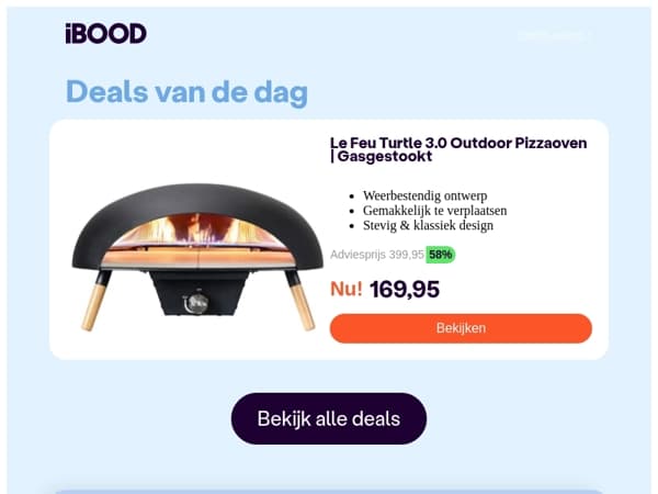 Nu: Le Feu Turtle 3.0 Outdoor Pizzaoven | Gasgestookt voor slechts 169,95 !