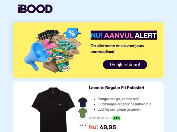 Nu: Lacoste Regular Fit Poloshirt voor slechts 49,95 !