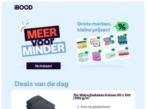 NU! 29,95 : 10x Walra Badlaken Katoen 50 x 100 | 550 g/m²