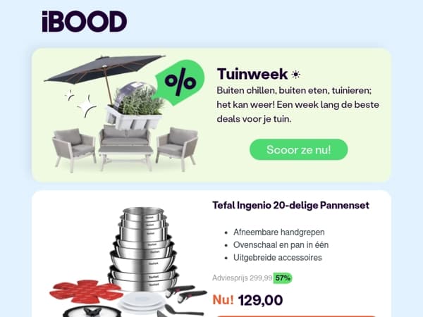 Nu: Tefal Ingenio 20-delige Pannenset voor slechts 129,00 !
