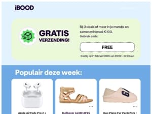 NU! Gratis verzending! 🚚