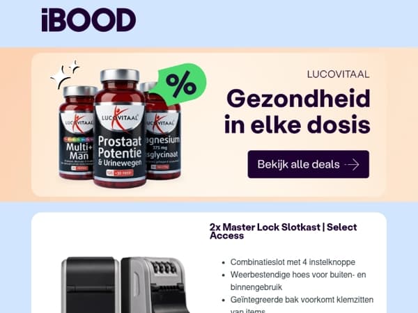 Nu: 2x Master Lock Slotkast | Select Access voor slechts 29,95 !