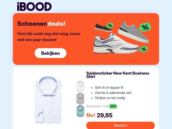 Nu: Seidensticker New Kent Business Shirt voor slechts 29,95