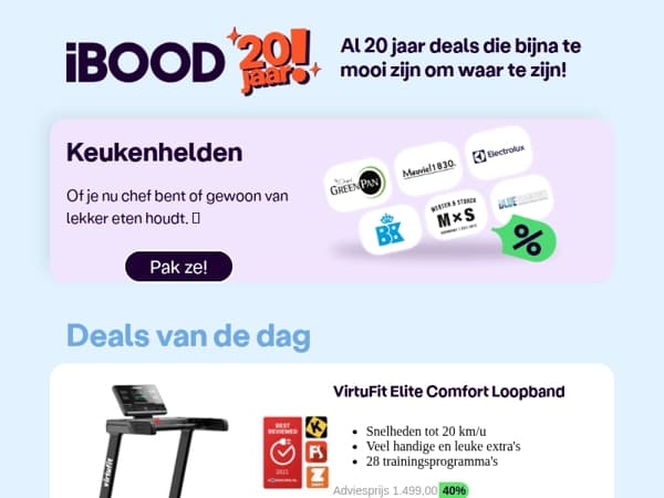 Nu: VirtuFit Elite Comfort Loopband voor slechts 899,95 !