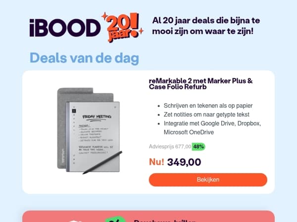 Nu: reMarkable 2 met Marker Plus & Case Folio Refurb voor 349,00