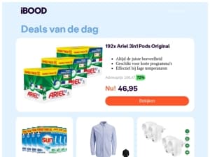 46,95 : 192x Ariel 3in1 Pods Original