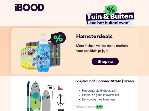 Nu: F2 Allround Supboard Strato | Green voor 199,00