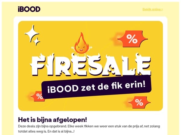 🔥FIRESALE🔥 - hij is bijna uitgeblust!