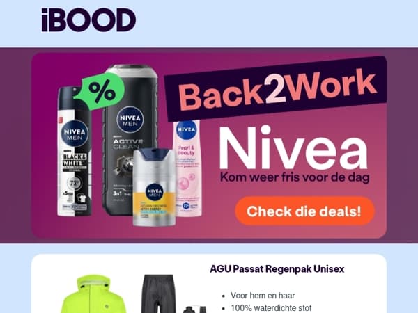 Nu: AGU Passat Regenpak Unisex voor slechts 34,95 !