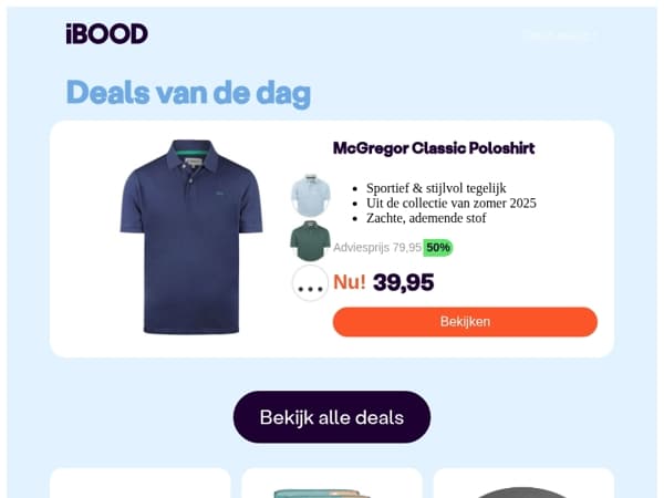 Nu: McGregor Classic Poloshirt voor slechts 39,95 !