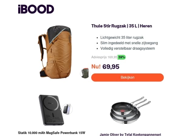 Nu: Thule Stir Rugzak | 35 L | Heren voor 69,95