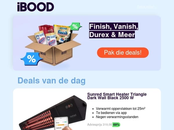 Nu: Sunred Smart Heater Triangle Dark Wall Black 2500 W voor slechts 99,95 !