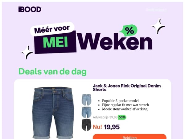 Nu: Jack & Jones Rick Original Denim Shorts voor slechts 19,95 !