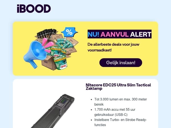 Nu: Nitecore EDC25 Ultra Slim Tactical Zaklamp voor 49,95
