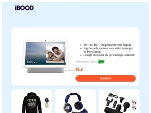 NU! 149,95  Google Nest Hub Max | 10" Full HD | Chalk