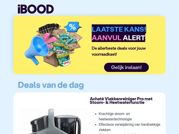 Nu: Achaté Vlekkenreiniger Pro met Stoom- & Heetwaterfunctie voor 99,95
