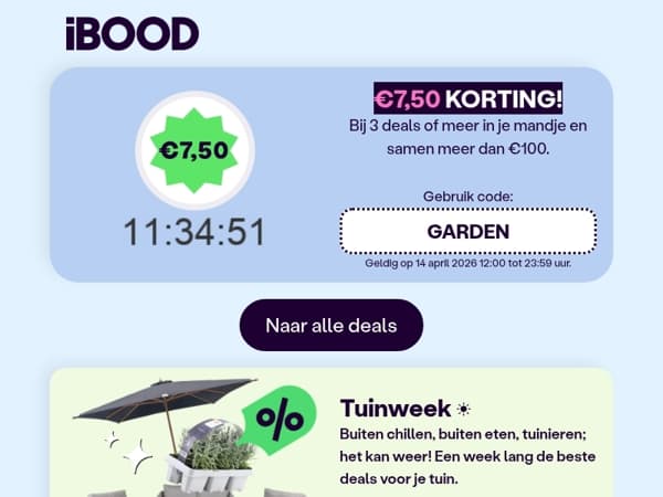 €7,50 korting op je bestelling 💸