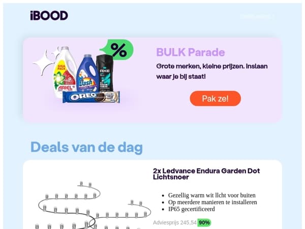 Nu: 2x Ledvance Endura Garden Dot Lichtsnoer voor slechts 24,95 !