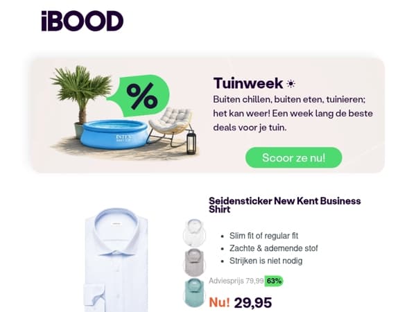Nu: Seidensticker New Kent Business Shirt voor slechts 29,95 !