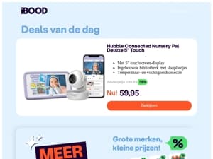 NU! 59,95  | Hubble Connected Nursery Pal Deluxe 5" Touch