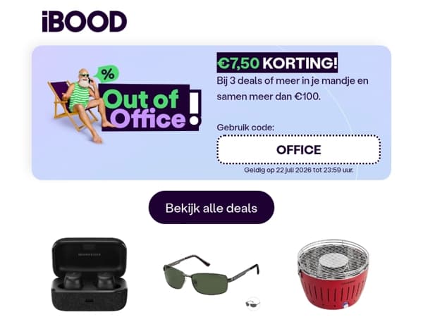 Hoi iBOODer, €7,50 korting voor jou!