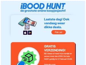 🚨 HUNT dag 2: Ook vandaag weer dikke deals!