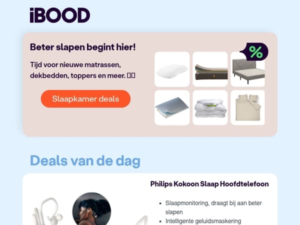 Nu: Philips Kokoon Slaap Hoofdtelefoon  voor slechts 39,95 !