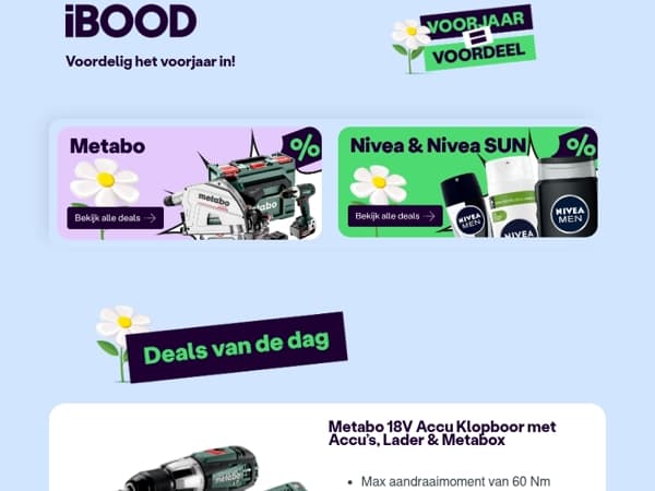 Nu: Metabo 18V Accu Klopboor met Accu’s, Lader & Metabox voor 119,95