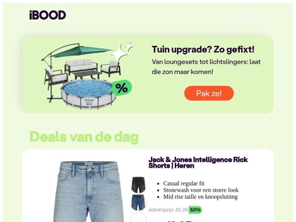 Nu: Jack & Jones Intelligence Rick Shorts | Heren voor slechts 19,95 !