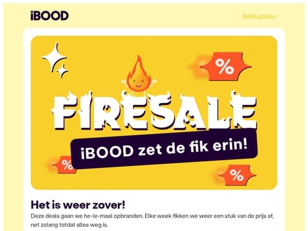 NU! 🔥FIRESALE🔥 - Ben jij er op tijd bij iBOODer ?