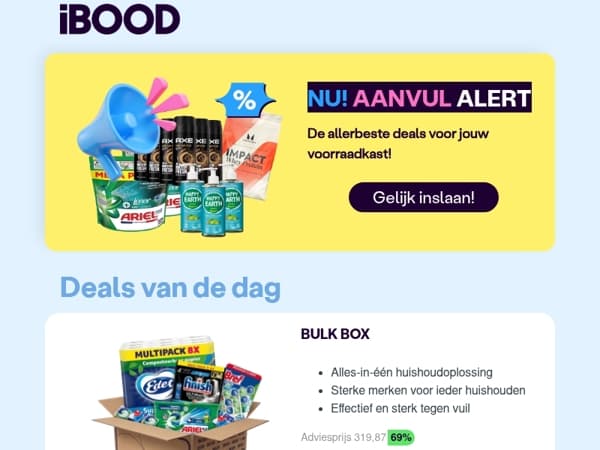 Nu: BULK BOX voor 99,95