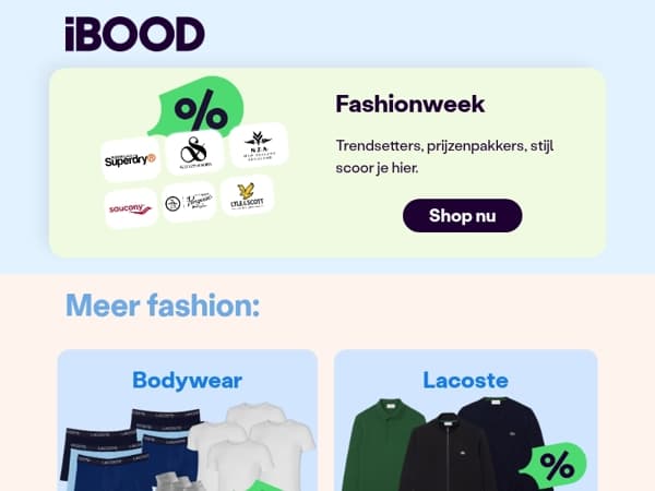 Fashionweek bij iBOOD 👔