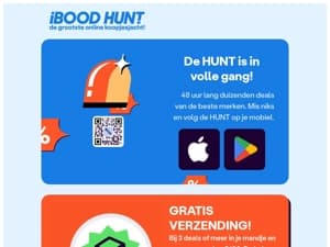 De HUNT is los! 🚨