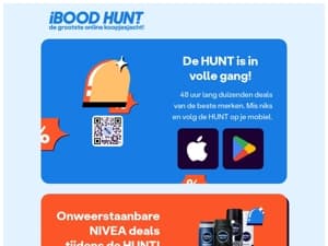 De HUNT is los! 🚨