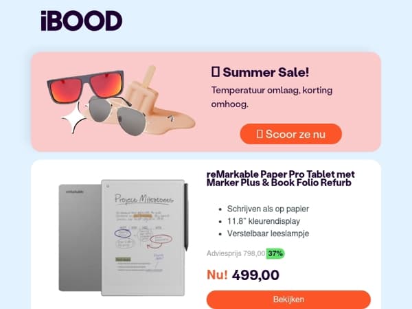 Nu: reMarkable Paper Pro Tablet met Marker Plus & Book Folio Refurb voor slechts 499,00 !