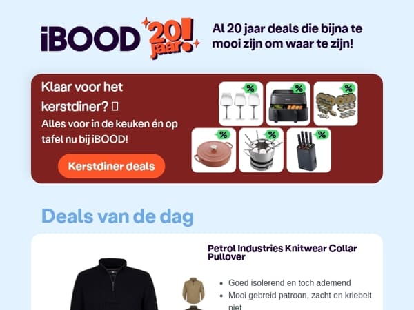 Nu: Petrol Industries Knitwear Collar Pullover voor slechts 34,95 !