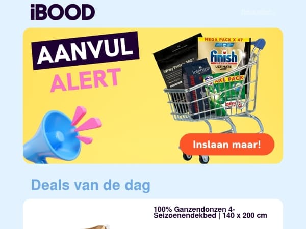 Nu: 100% Ganzendonzen 4-Seizoenendekbed | 140 x 200 cm voor slechts 249,00