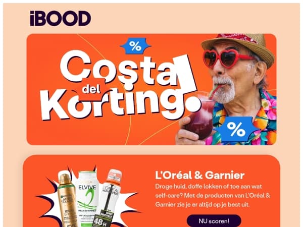 Costa del Korting! Vandaag  voor