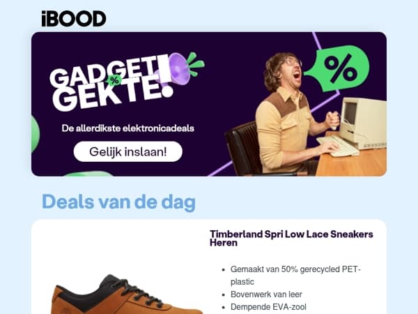 Nu: Timberland Spri Low Lace Sneakers Heren voor slechts 59,95 !