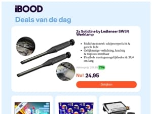 24,95 : 2x Solidline by Ledlenser SW5R Werklamp