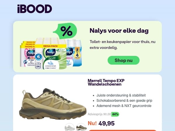 Nu: Merrell Tempo EXP Wandelschoenen voor 49,95