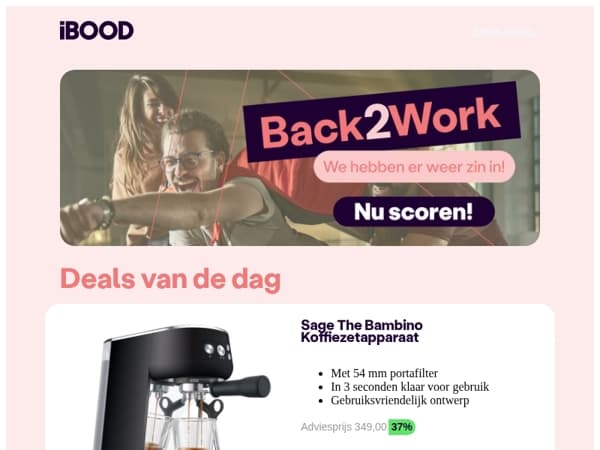 Vandaag: Sage The Bambino Koffiezetapparaat voor 219,00