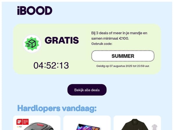 Nu: GRATIS Verzending! 📦